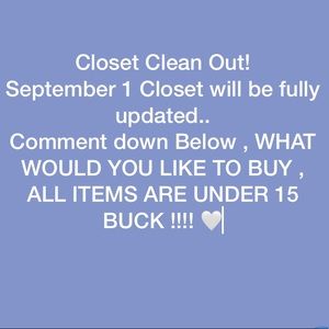 WE WANT TO KNOW WHAT YOU DESIRE IN OUR CLOSET!!